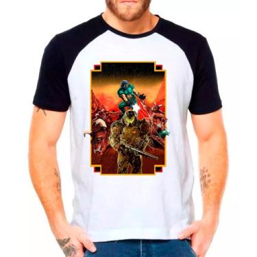 Imagem de Camiseta doom jogos games camisa masculina lançamento 01 - DESIGN CAMI