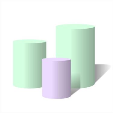 Imagem de Trio Capas Para Cilindro Versátil Verde Menta e Lilás Candy Lisa c/ El