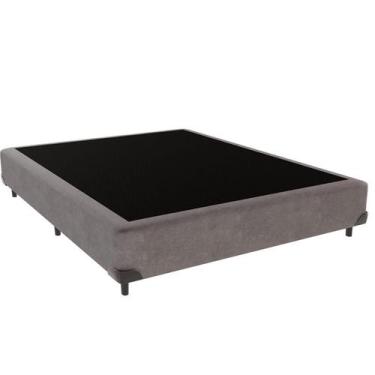 Imagem de Base Box Viúvo Cinza Outlet dos Sonhos 37x128x188