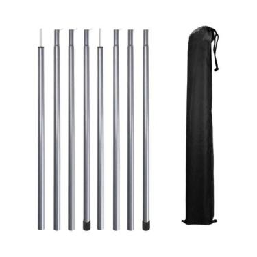 Imagem de Conjunto De 2 Varas Telescópicas Ajustáveis De Aço Leve Para Tendas, A