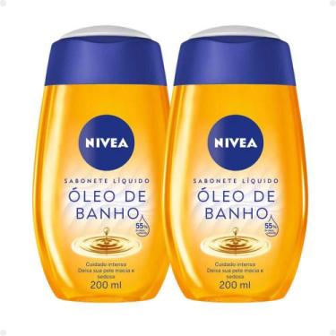 Imagem de Kit Sabonete Líquido Nivea Óleo de Banho Com 2 200ml