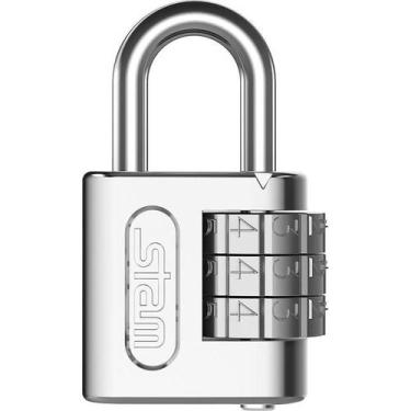 Imagem de CADEADO STAM 25MM SEGREDO CROMADO 311510 00506 - Segurança Prática e E