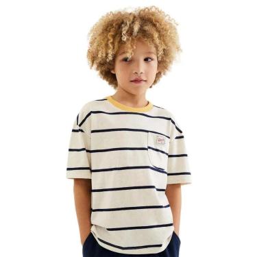Imagem de Camiseta Hering Infantil Menino Fio Tintto Listrada-Masculino