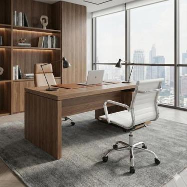 Imagem de Cadeira De Escritório Diretor Secretária Baixa Ergonômica Charles Eame