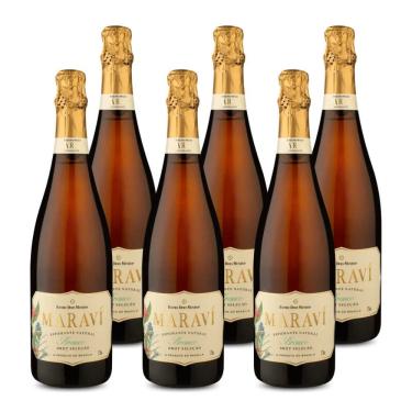 Imagem de Kit 6 Espumantes Entre Dois Mundos Maraví Branco Brut Brasil 750ml