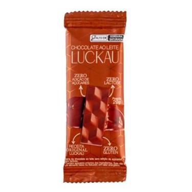 Imagem de Chocolate ao Leite Zero Açúcar Luckau 20g