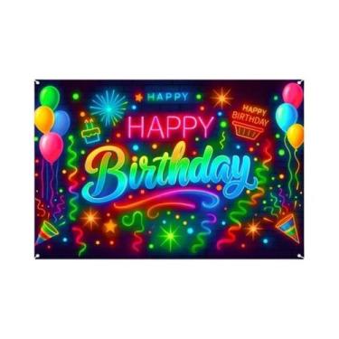 Imagem de Banner De Decoração Para Festa De Aniversário Infantil Com Luzes, Supr