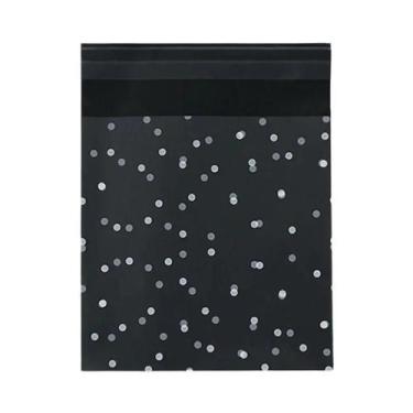 Imagem de Sacos De Celofane Plástico Com Bolinhas 100un. Autoadesivos Transparen