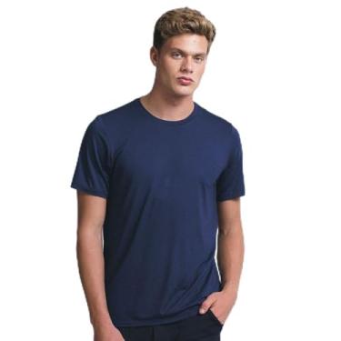 Imagem de Tech T-shirt Gola U Masculino Azul Marinho M