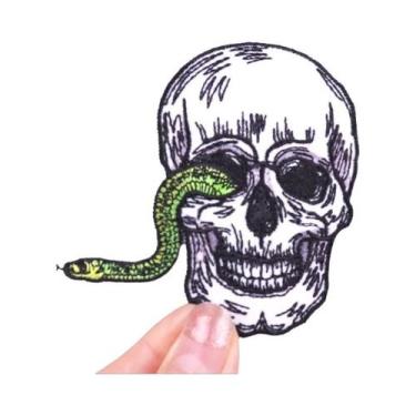 Imagem de Patch Bordado De Macaco Fumante Punk, Animal Feroz, DIY, Termocolante 