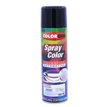 Imagem de Tinta automotiva spray preto rápido alta qualidade colorgin 300ml - SH