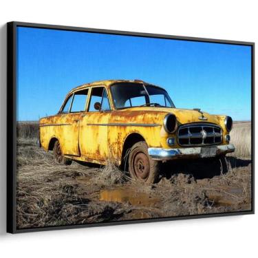 Imagem de Quadro decorativo Carro Antigo Esquecido no Campo - Art Canvas, 200 x 
