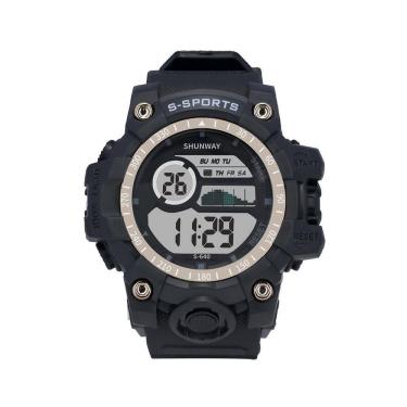 Imagem de Relógio Digital Masculino Esportivo Preto moderno - Tudo em Caixa