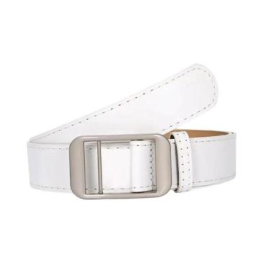 Imagem de Cinto Feminino Coreano Moderno Para Jovens Estudantes Com Fivela Quadr