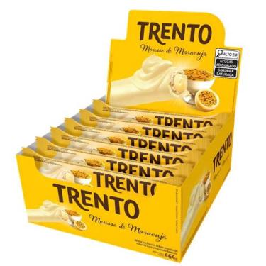 Imagem de Chocolate Trento Mousse de Maracujá 29g Caixa Com 16Unidades