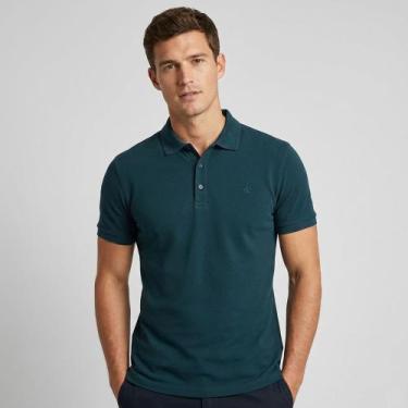 Imagem de Camisa Polo Dudalina Essentials Basic Ou26b Verde Masculino, GG