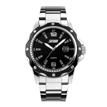 Imagem de Relógio Masculino Skmei Analógico 0992 Prata e Preto-Masculino