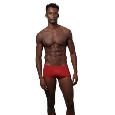 Imagem de Sunga Trunk Básica Calvin Klein Vermelha SWM800I-Masculino