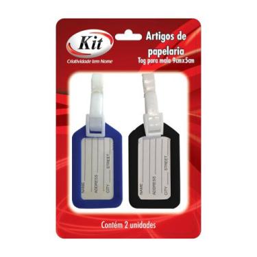 Imagem de Kit Tag Identificação para Mala 9x5cm C/2