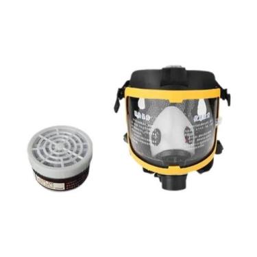 Imagem de Máscara De Gás De Rosto Inteiro Com Respirador E Sistema De Segurança 