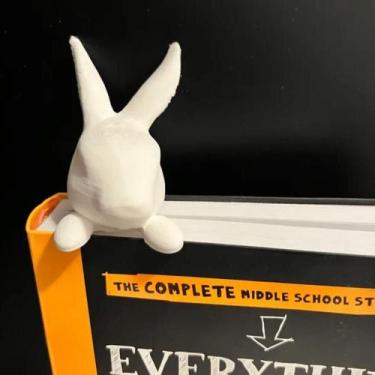 Imagem de Marcador Pagina Livro Caderno COELHOS BOOKMARK Criativo Leitura Divert