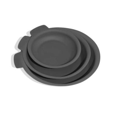 Imagem de Conjunto de protetores para panelas em silicone grafite 8", 10" e 12" 