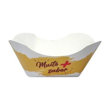 Imagem de Caixa para Alimento Barca Multiuso para Porções, Combos, Lanches e Petiscos em Papel Ca...