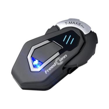 Imagem de Capacete de Motocicleta com Interfone Bluetooth à Prova d'Água - FM e 