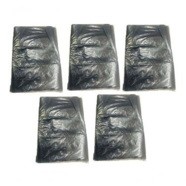 Imagem de Saco de Lixo 40 Litros Comum Preto 40L Pacote com 500 Unidades Resistente e Durável Higipack