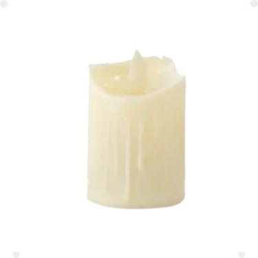 Imagem de Vela de LED Decorativa Cintilante Parafina Escorrida 10cm Efeito Chama Viva Branco Rio...