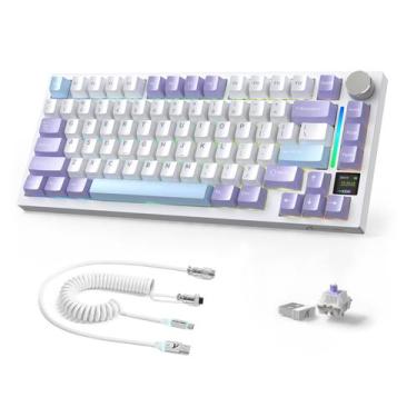 Imagem de Teclado Mecânico Sem Fio RGB A.JAZZ Attack Shark X820Ultra