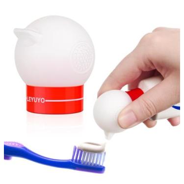 Imagem de Dispenser de Creme Dental LEYUYO com Tampa de Silicone Autoclosante