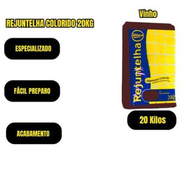 Imagem de Argamassa Assenta Cumeeiras Telhas 20kg Vinho - SILAQUA