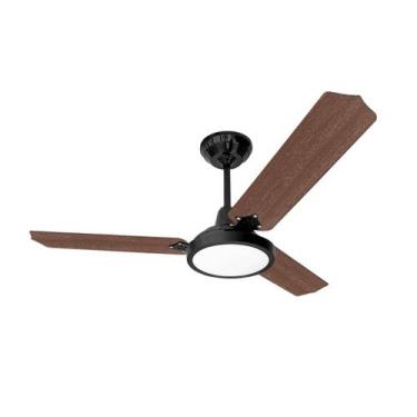 Imagem de Ventilador de Teto Loren-Sid Diplo M3 Lumi LED Preto 127V com Pás de M