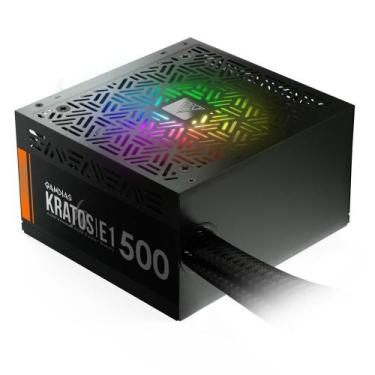 Imagem de Fonte Gamdias Kratos Atx 500W Rgb 80 Plus E1-500W, 220V