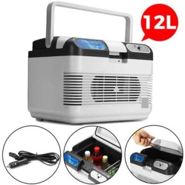 Imagem de Mini cooler 12l 2 em 1 aquecedor refrigerador portátil para carro barc