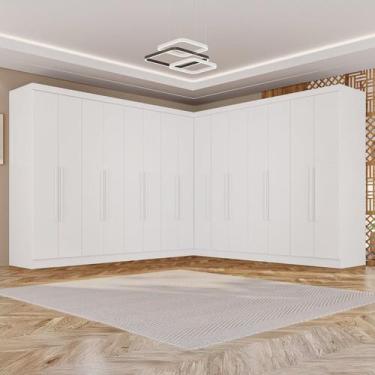 Imagem de Guarda-roupa de Canto Modulado 15 Portas 6 Gavetas Inglaterra - Sallêt