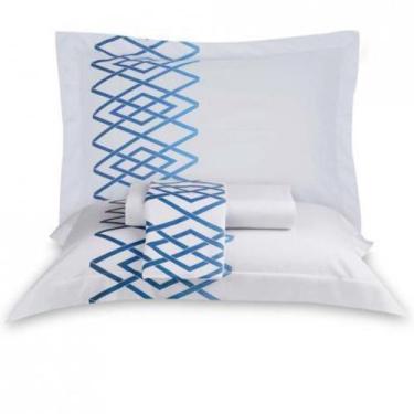 Imagem de Jogo de Cama Queen 300 Fios Blue - Naturalle Fashion