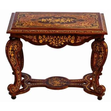 Imagem de Mesa Madeira Maciça Marquiterrie Torneado Luxo - LUXdécor Casa e Jardi