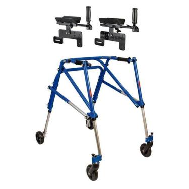 Imagem de Andador Posterior 04 Rodas M Com Suporte para Antebraço Mercur, Azul, 