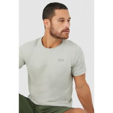 Imagem de Camiseta Masculina Premium Malha Linho Malwee Ref. 110128, Verde, XGG