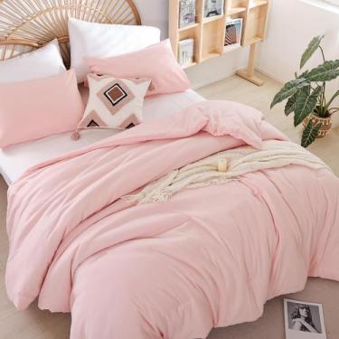 Imagem de Conjunto de edredom Weigelia Blush Pink Twin com 1 fronha