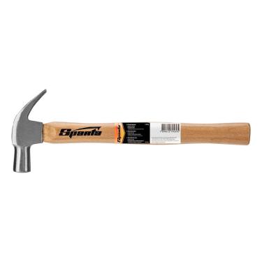 Imagem de Martelo de Unha 1041055 para Carpintaria com Cabeça 22mm 225g Aço 45 Cabo Madeira Laranja Sparta Ferramentas