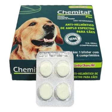 Imagem de Chemital plus cães adulto C/4 Comp - CHEMITEC