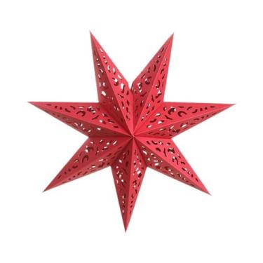Imagem de Enfeite Pendente Estrela Feliz Natal Para Decoração De Árvore De Natal