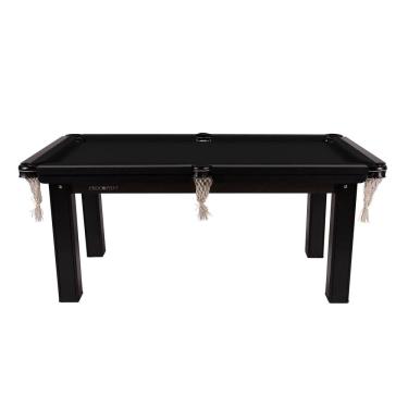 Imagem de Mesa Sinuca Bilhar MDF 1,85x1,07 com kit Procopio - Preto