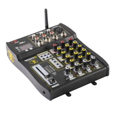 Imagem de Mesa de Som Mixer Eros M 0302P Com Player 3 Canais Bluetooth