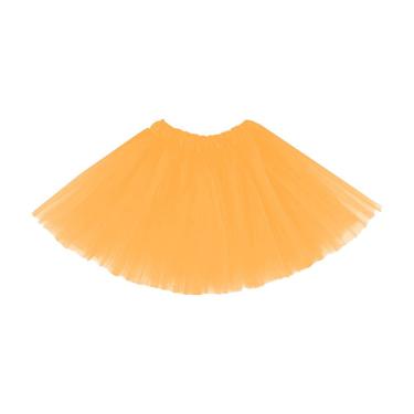 Imagem de Saia de Tule Tutu Infantil Extra Festas Poliéster 30CM Amarelo para Crianças