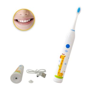 Imagem de Escova de Dente Eletrica Recarregavel 6 Velocidades Gengiva Lingua Higiene Dental Bucal Limpeza Profunda Boca