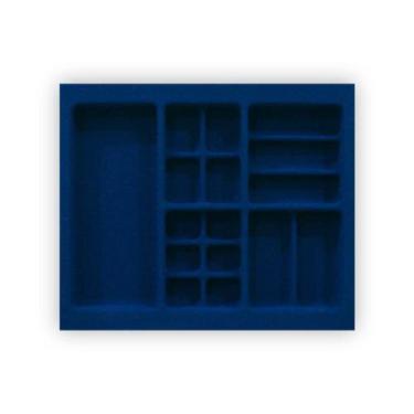 Imagem de Porta Joias Aveludado PJ-06 Moldplast, Azul, 380 mm